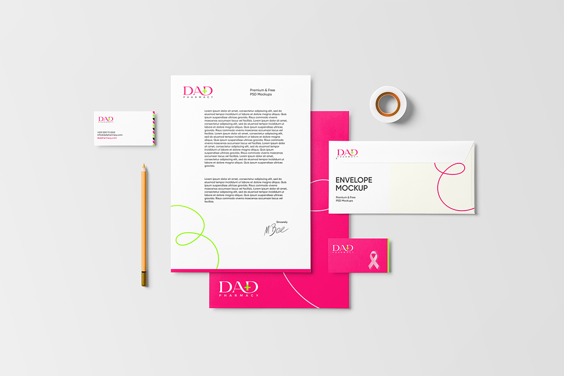 corporate document mockup a